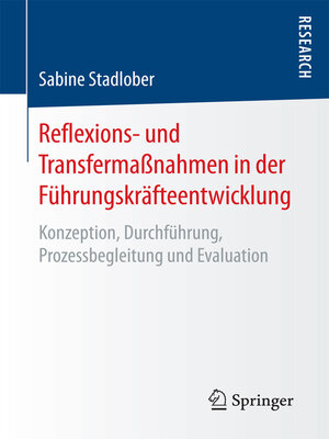 cover image of Reflexions- und Transfermaßnahmen in der Führungskräfteentwicklung